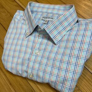 Peter Millar Crown Irving Performance Twill Sport Button Down Shirt Size XL